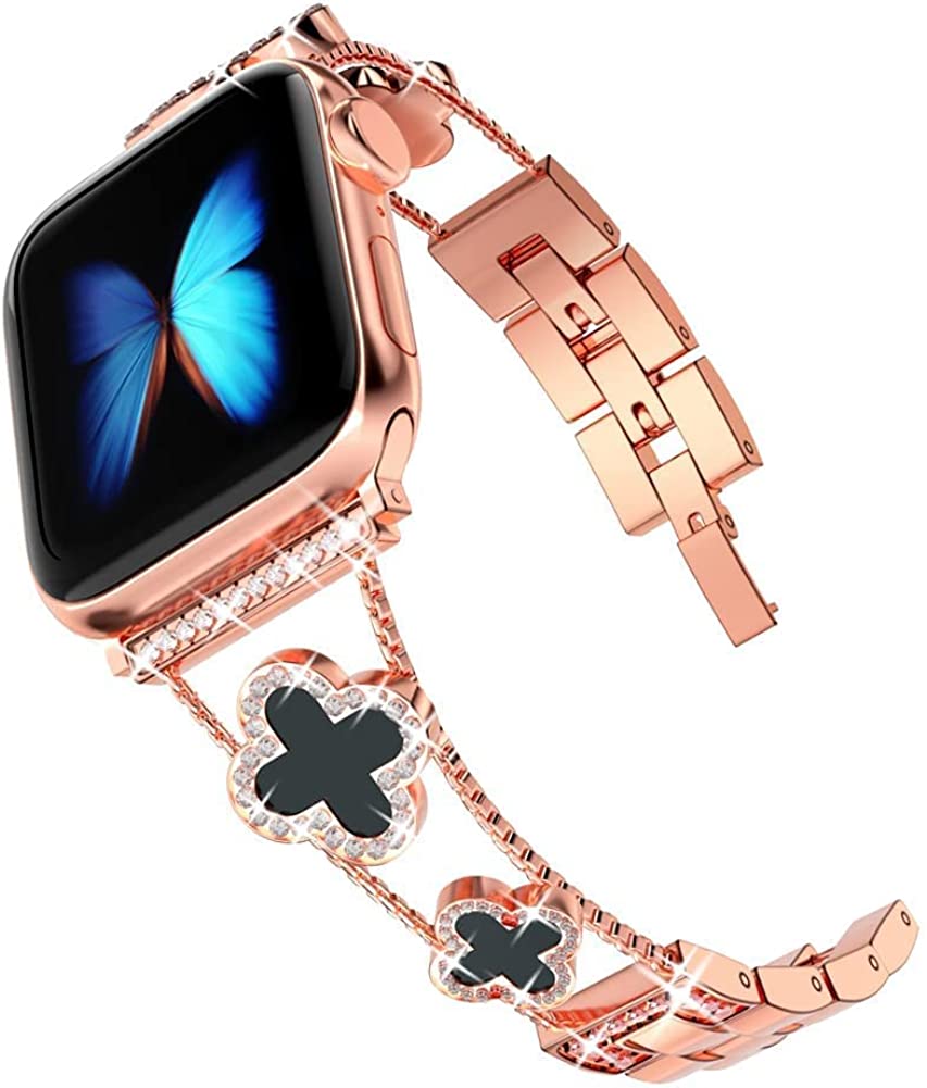 

Luxury Metal Diamond Watch Straps for Apple Watch Bands 49mm 45mm 38mm 40mm 42mm 44mm Women Bling Slim Glitter iwatch Series Ultra 8 7 6 5 4 3 SE