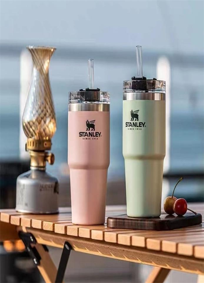 

Water Bottles Stanley Straw Cup Heat Preservation Couple Simple Stainless Steel Car Large Capacity Male And Female Students 2210189639574, Purple
