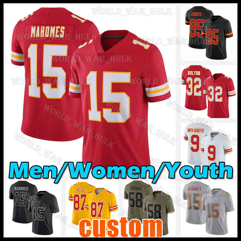 

15 Patrick Mahomes Jersey Chris Jones Football 16 Len Dawson LJarius Sneed Trent McDuffie Clyde Edwards-Helaire Justin Reid Creed Humphrey Jaylen Watson Skyy Moore, Men new jersey(q z)