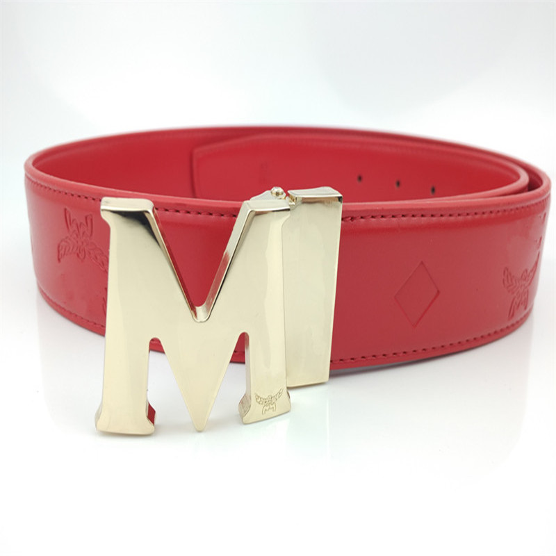 

Belt for Women Genuine Leather 3.8cm Width Men Designer Belts M Buckle cnosme Womens Waistband Cintura Ceintures, No box