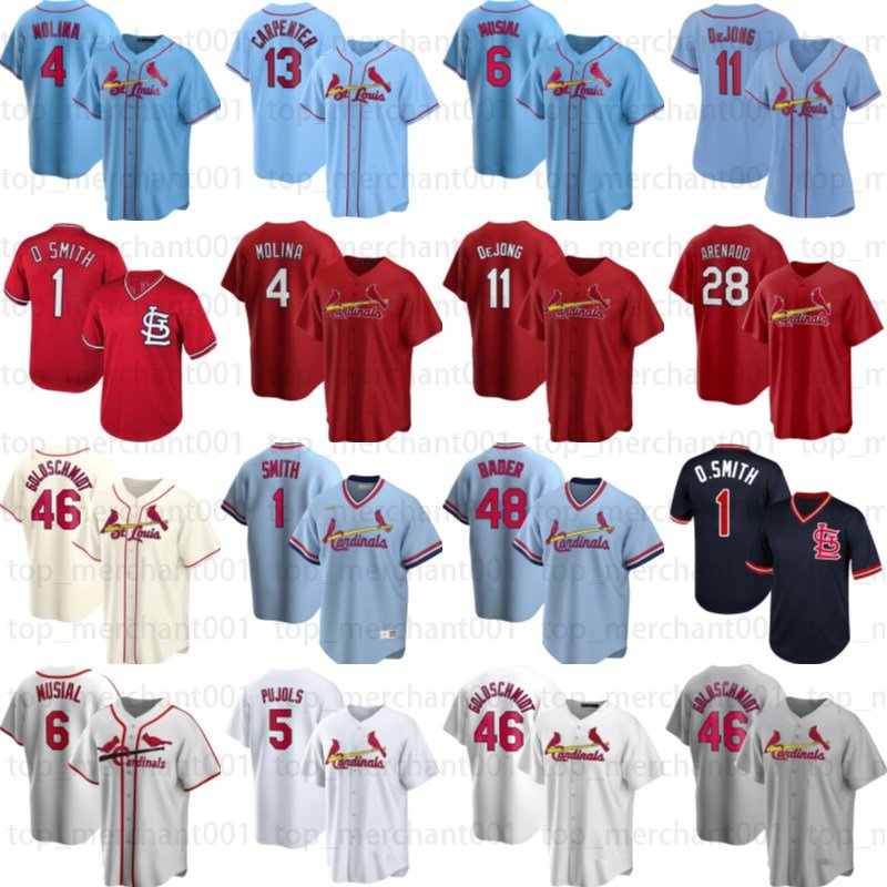 

Baseball Jerseys NEW College Baseball Wears Jersey Nolan Arenado Paul Goldschmidt St. Yadier Molina Louis''Matt Carpenter Cardinal''Ozzie, Custom men jersey