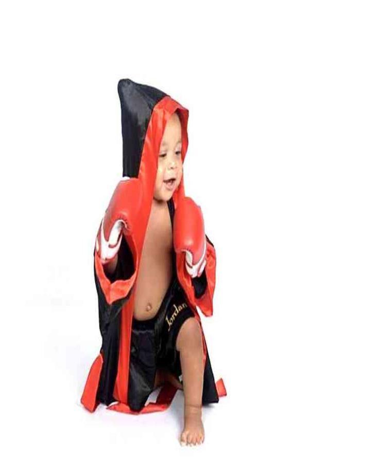 

Baby Boxer Boxing Robe Set Newborn Pography Props With Matching Shorts Infant Birthday Po Accessories Prop Boxing Gloves T228014060, Red gloves
