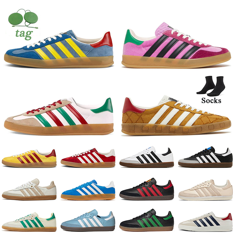 

Women Mens Samba Running Shoes Light Blue Suede Pink Velvet Gazelles Trainers Monogram Vegan White Black Gum Wales Bonner Argentina Gazelle Platform Sneakers, D22 austin fc 36-45