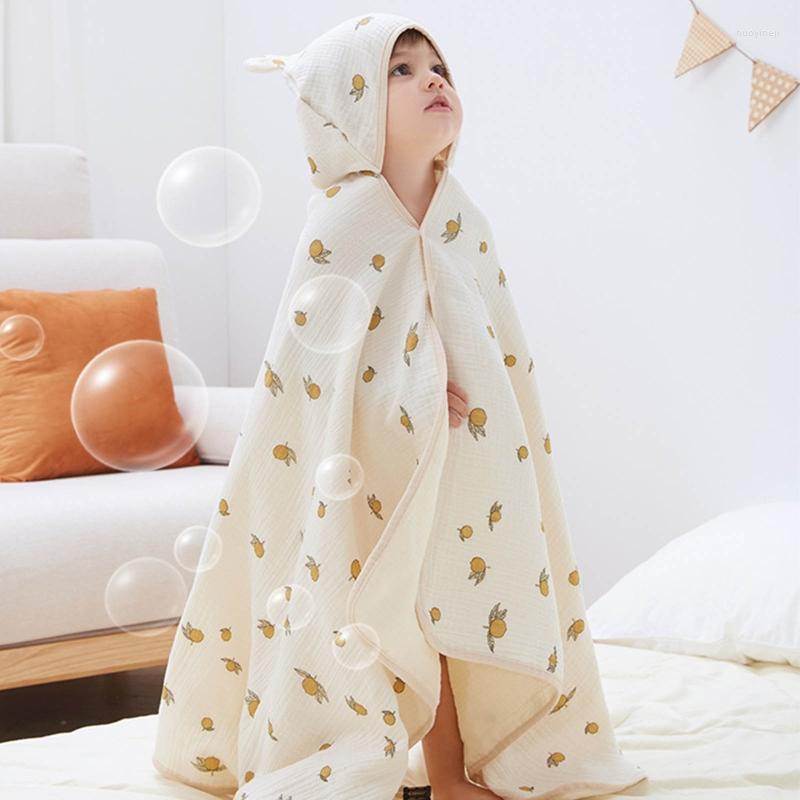 

Blankets Baby Hooded Bath Towel Receiving Blanket Cartoon Printed Soft Cotton Swaddle Wrap Cape Bathrobe Cloak Poncho, Bear