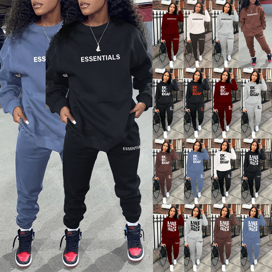 

Winter Hoodies Two Piece Set Designer Tracksuits Women Sweatshirt Outfits Fashion Letter Print Pullover Pants Jogger Sport Suit Casual Sportswear K10567n3
