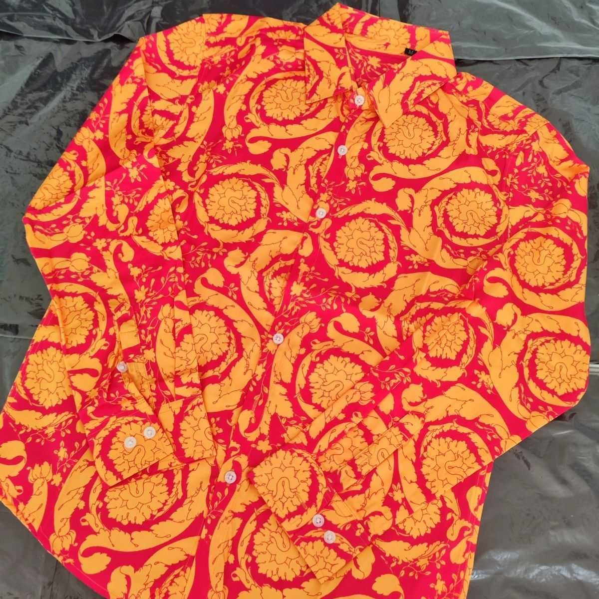 

Medusa mens casual shirt v designer shirts long sleeved tshirt printed lapel silk Shirt men women hip hop fashion sweatshirt top01, Vers-1