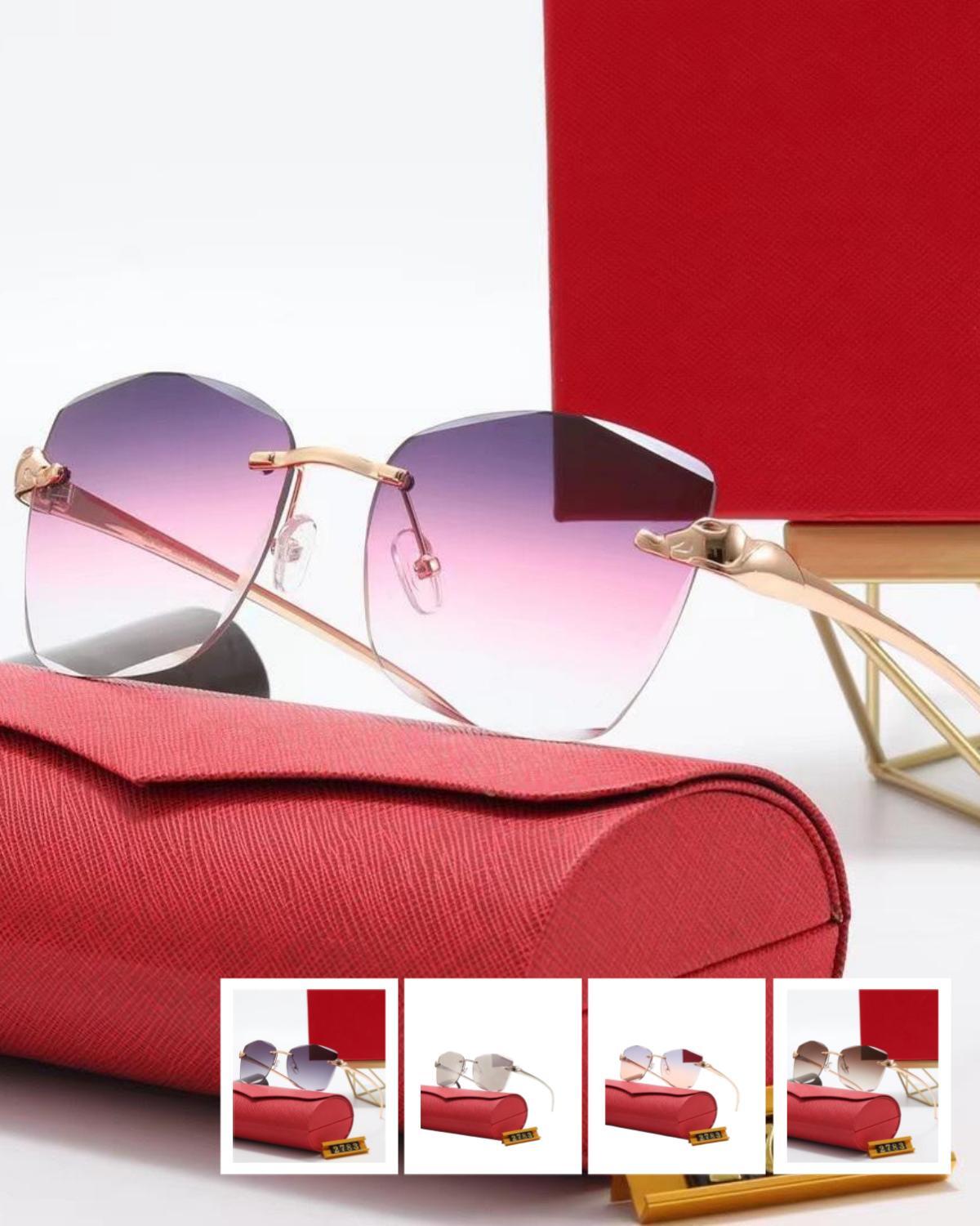 

Fashion rimless sunglasses mens designer glasses for womens luxury Sunglass eyeglasses lentes de sol accessories shield shades design white polarize eyewear