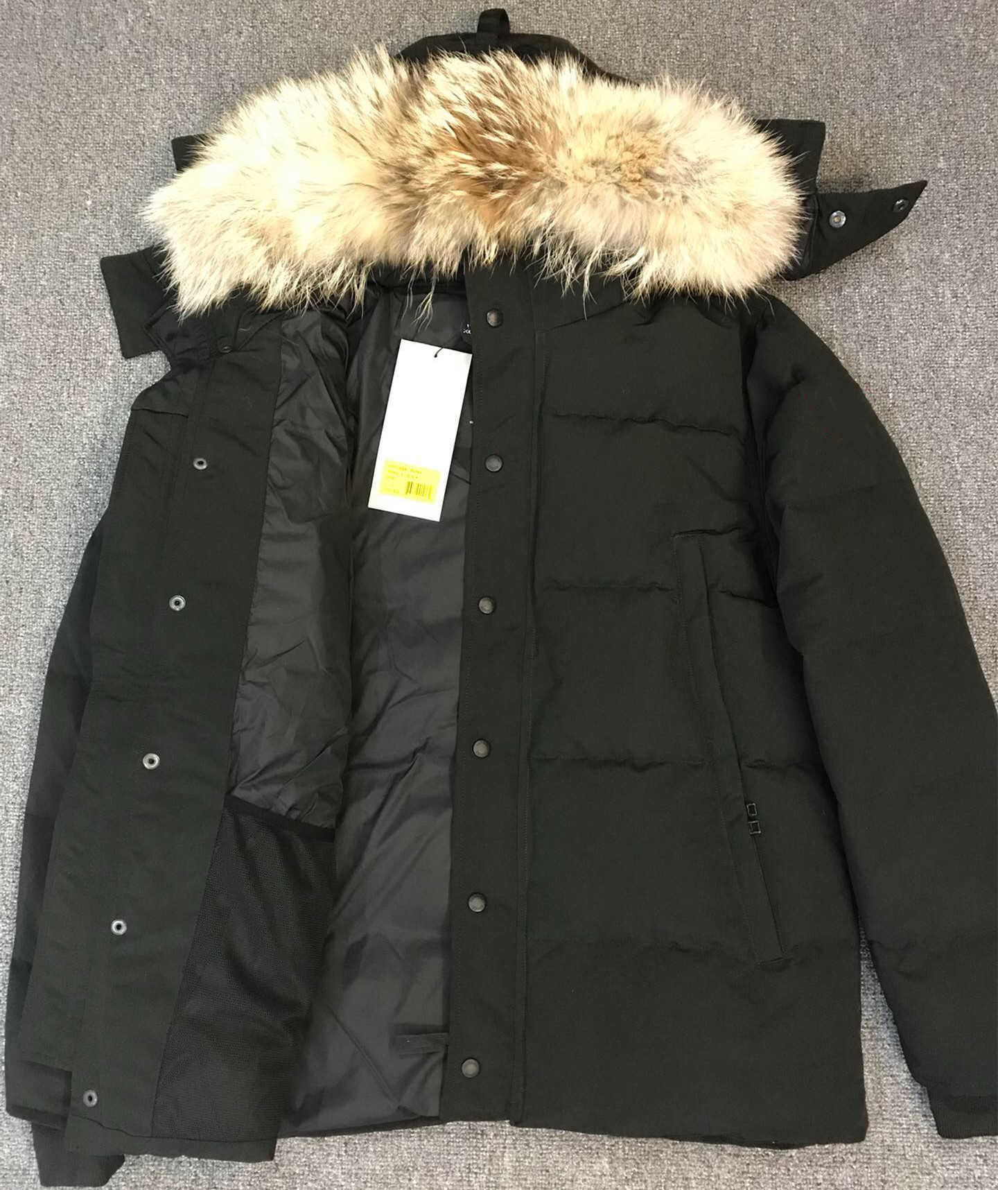 Designer Luxury Goosie Down Jacket Fur Ruff Men CG Winter Fit Warm Canadas Men White Goosing Coat Exterior Pockets Zipper Stretch Rib Cuff The 5A-image-817593243