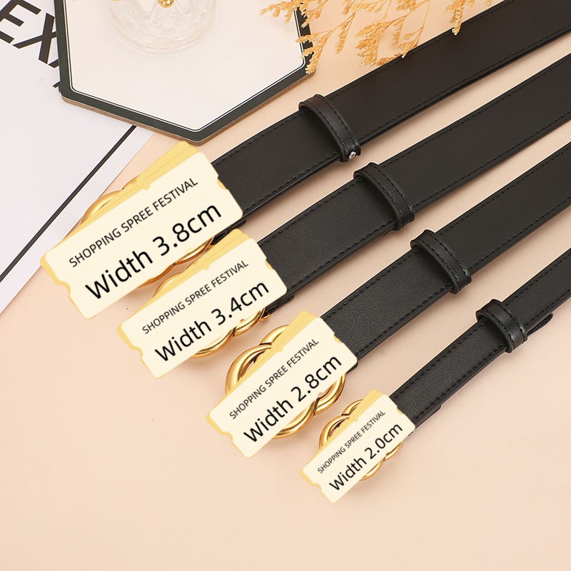 

fashion simple double sided cowskin leather belt designer Belt for womens belts mens chain ceinture luxury waistband woman letter smooth buckle waistbands men, Three colors options