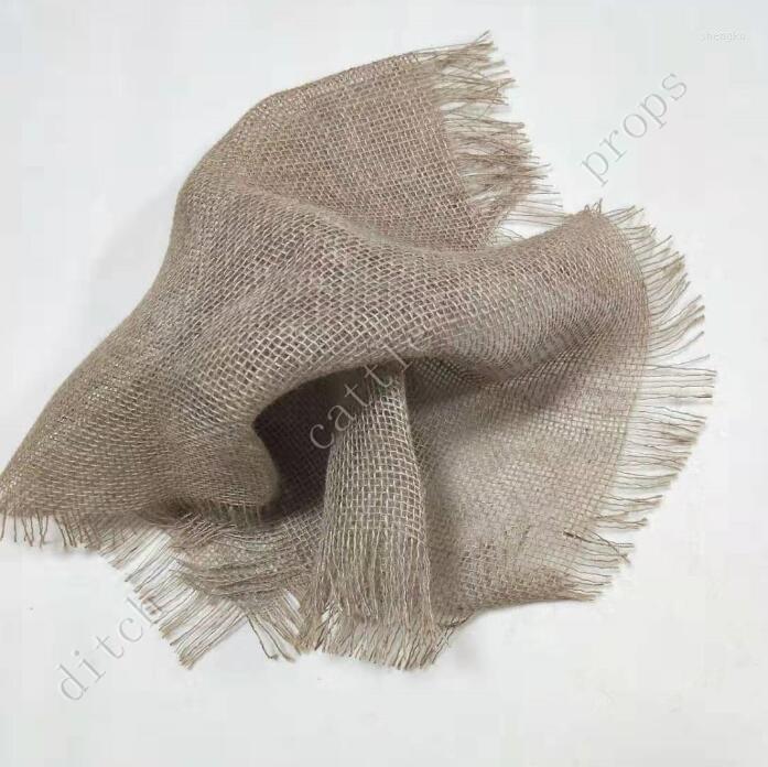 

Blankets 75 50cm Born Pography Jute Blanket Props Background Fabric