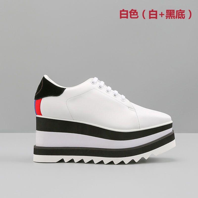 

Shoes Platform Heels Designer Sneaker Shoe Fashion Women Luxury White Black Silver Leather Height Increase Stella Star tlt
