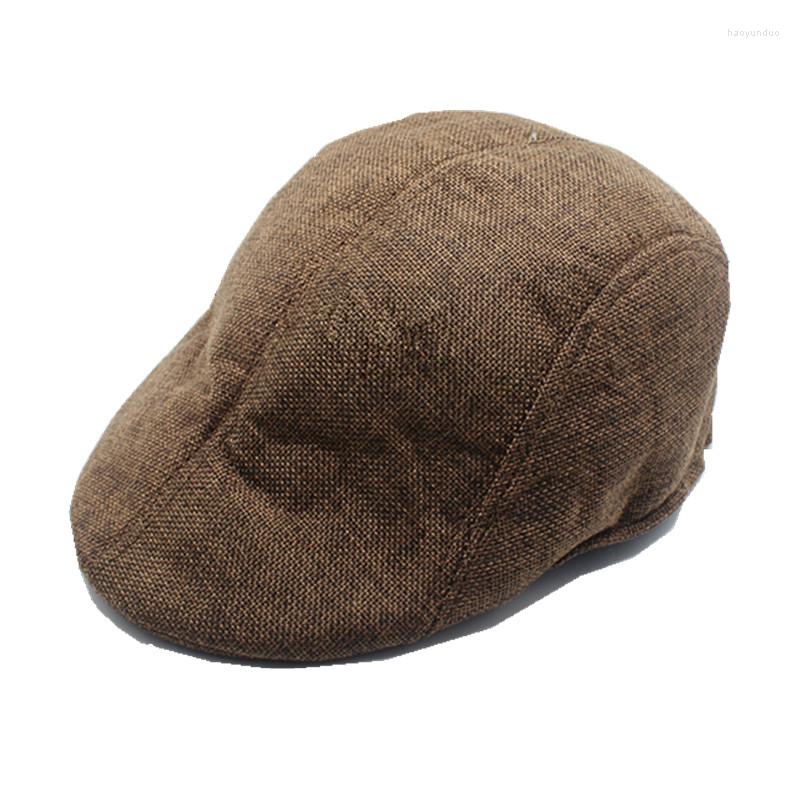 

Berets Vintage Beret Sboys Gorras For Men Flat Caps Duckbill Hats Ivy Cabbie, White