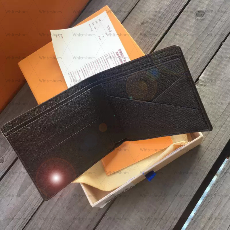 

card holder designer wallet coin pouch men women lady leather purse key mini wallet serial number box dust bag, Brown flwoe