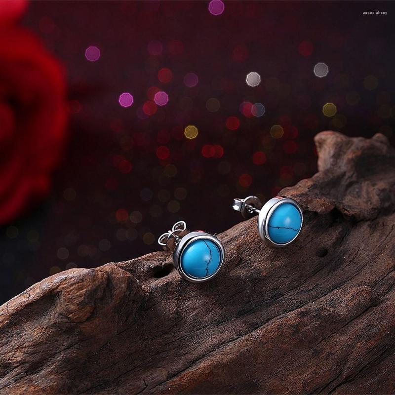 

Stud Earrings Blue Stone High End Fashion Japan And South Korea Temperament Wild AE2059