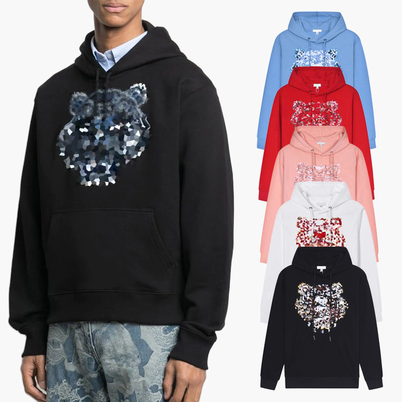 

2023 Designer Hoodie Pull Mens Hooded Sweatshirts Embroidered Tiger Head Hoody Pullover Long Sleeve Jumper Tops
