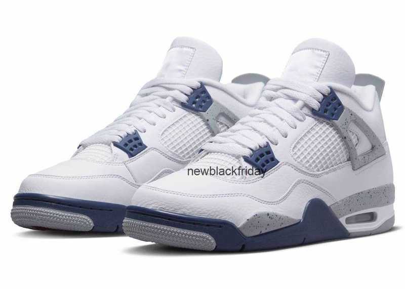 

2022 Release 4 Midnight Navy Shoes 4S Outdoor Blue White Light Smoke Grey Fire Red Men Sports Sneakers With Original box
