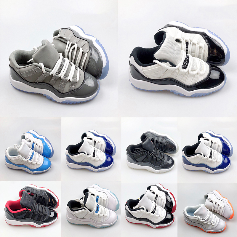 

Infant AJONE 1 Low Bred XI 11S Kids Basketball shoes Toddler Shoes Space Jam Yellow MIDnight Navy Children Gamma Blue White Red Concord Trainers Sneakers