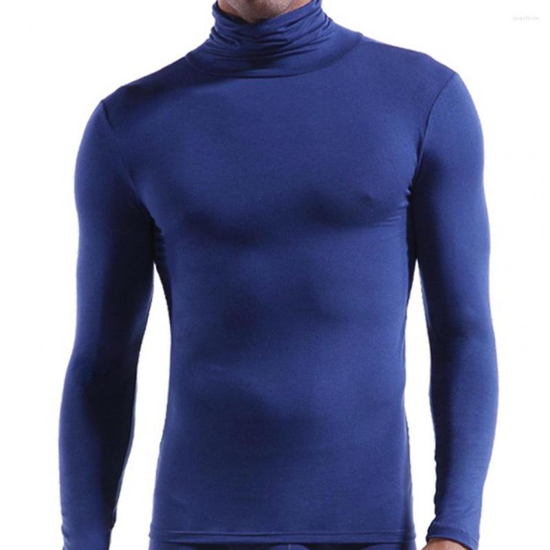

Undershirts Stylish Solid Color Pullover Base Shirt Wear Resistant Soft, Royal blue