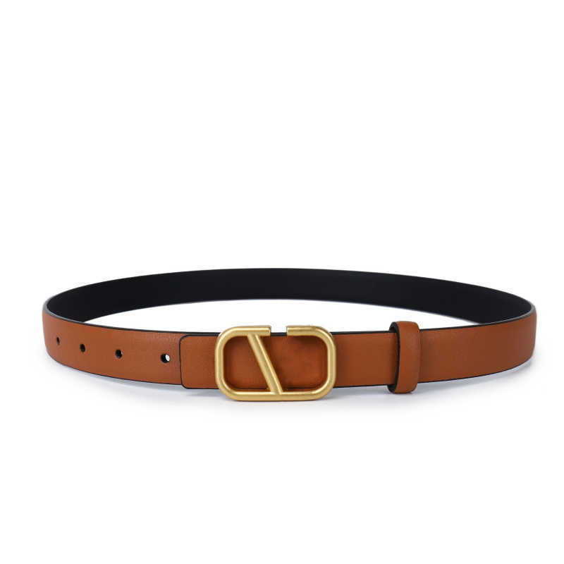 

Womens Belt 2.5CM Letter V Smooth Buckle Colorful Decorative Belt 7 Colors Luxury Brand Jeans Dress Waistband, Separate