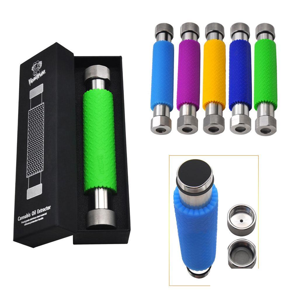 

Other Smoking Accessories 304 Stainless Steel Oil Extractor With Sile Protection Metal Glass Tube Plant Extraction Dab Tool Drop Del Dh7Np