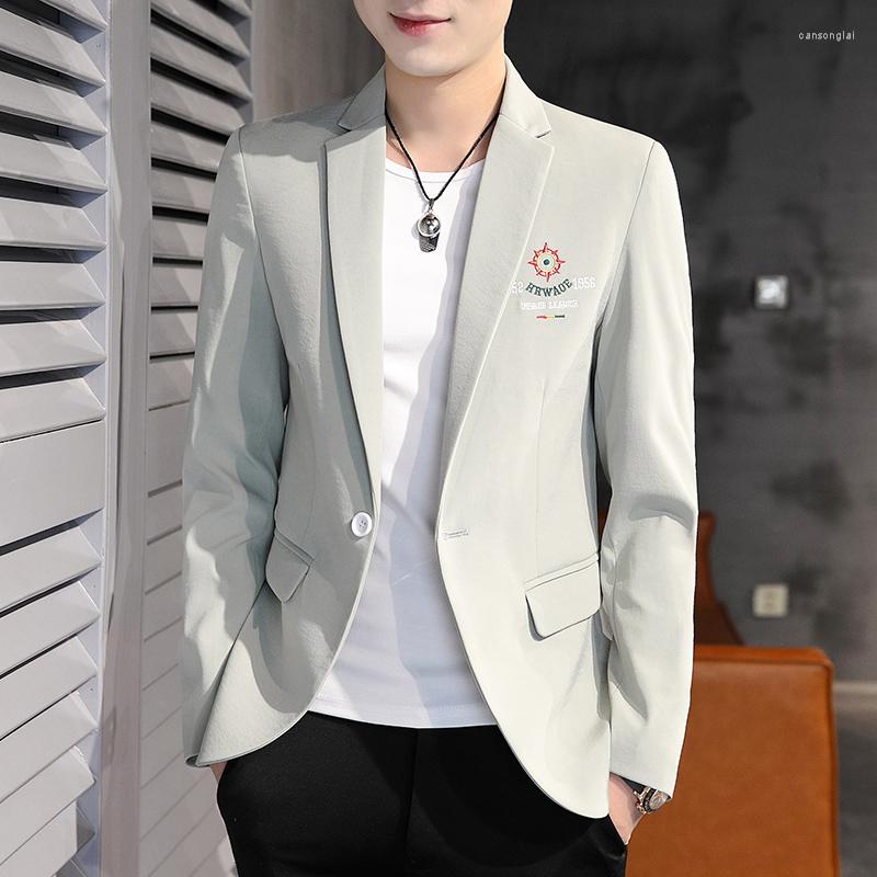 

Men's Suits Men's Blazer Fashion Business Casual Solid Color Slim Fit Suit Jacket Large Size Banquet Wedding Party Club Dress, Black