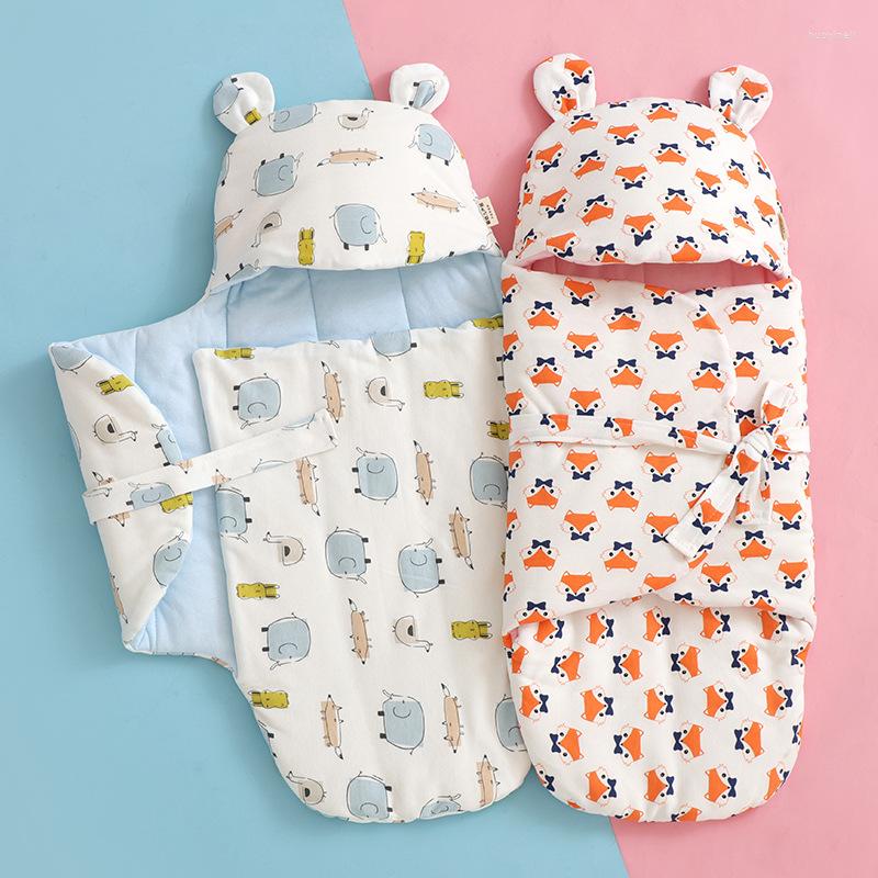 

Blankets Born Baby Wrap Sleeping Bag Infant Plus Cotton Swaddle Quilt Knitted Sleepsacks Winter Warm Sleep Sack For Babies, 01