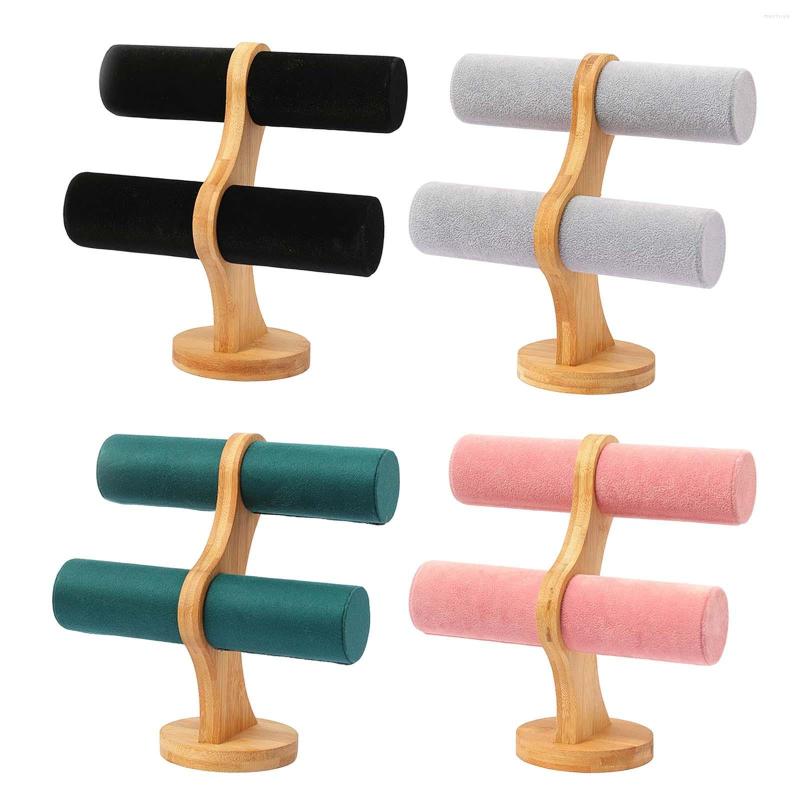 

Jewelry Pouches Display Stand With Base Vertical Bangle Holder For Watch Hair Band Desk Craft Shows