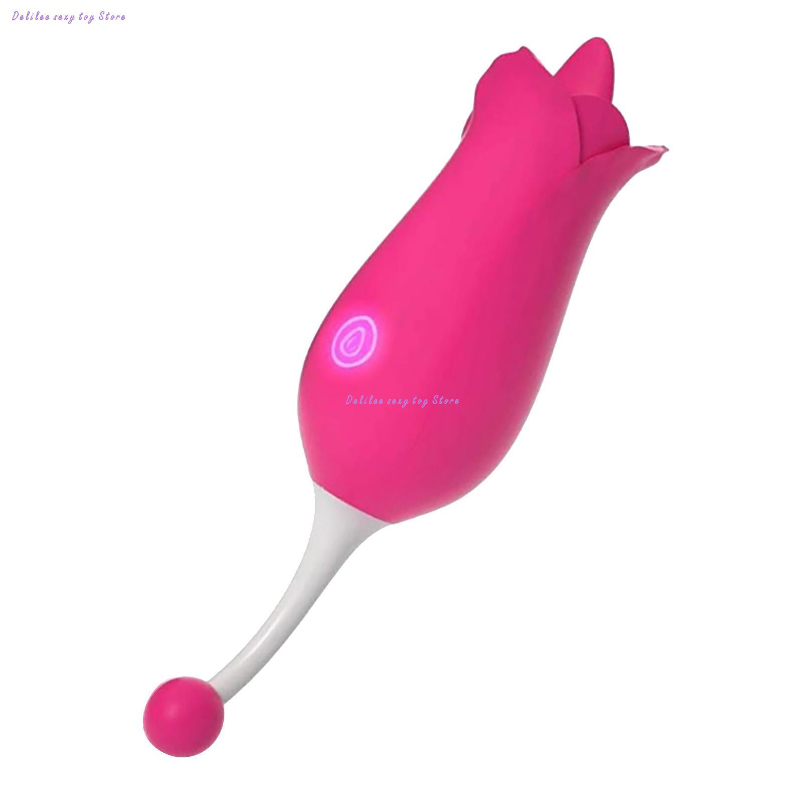 

Rose Tongue Lick Sucking Bullets Vibrator Intimate Goods Nipple Sucker Oral Licking G-Spot Clitoris Stimulation Adult sex Toys for Women