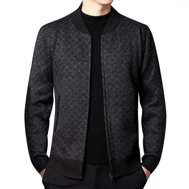 

Men's Sweaters Autumn Winter Warm Cardigan Men Fleece Zipper Jackets Mens Slim Knitted Sweatercoat Thick Sweater Coat G3, Ny