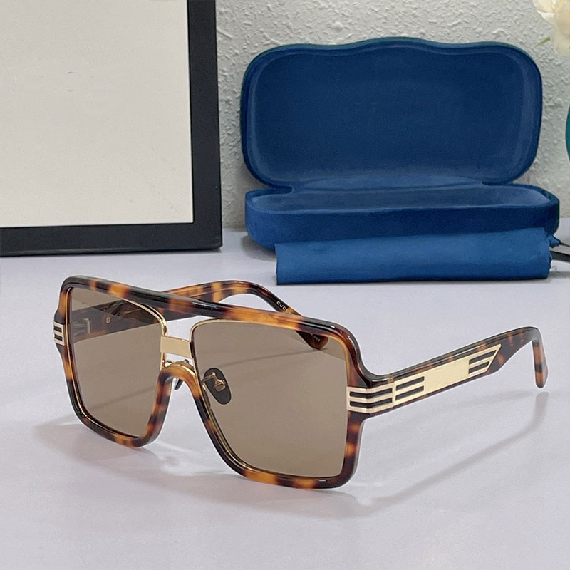 

Designer sunglasses for men and women UV400 quality luxury classic square fashion Gg0900S mirror leg features logo influente-style personality sunglasses
