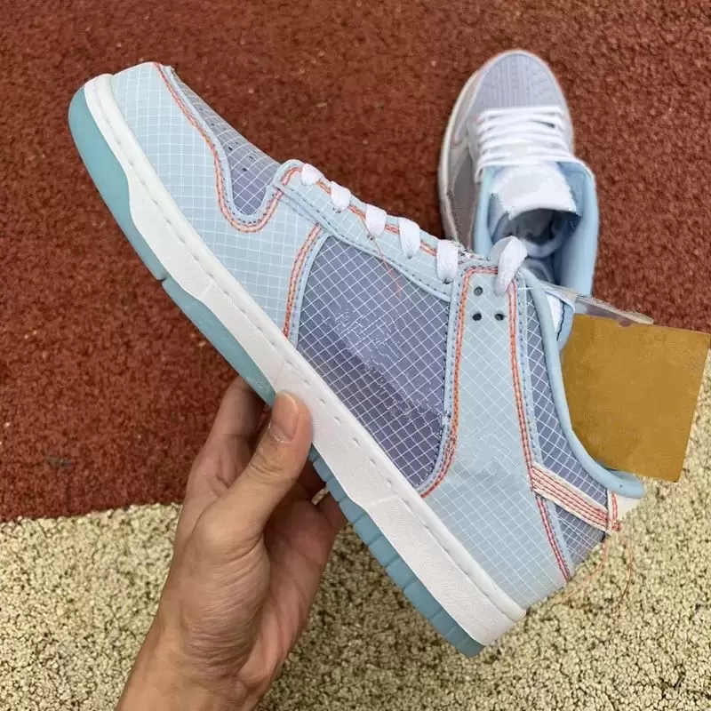 

2022 Mens Womens Motorcycle Boots Union x Dunks Argon Court Purple Pistachio Low Shoes Midnight Navy/Marine Minuit DJ9649-401 DJ9649-400 Outdoor Sports Sneakers, Blue