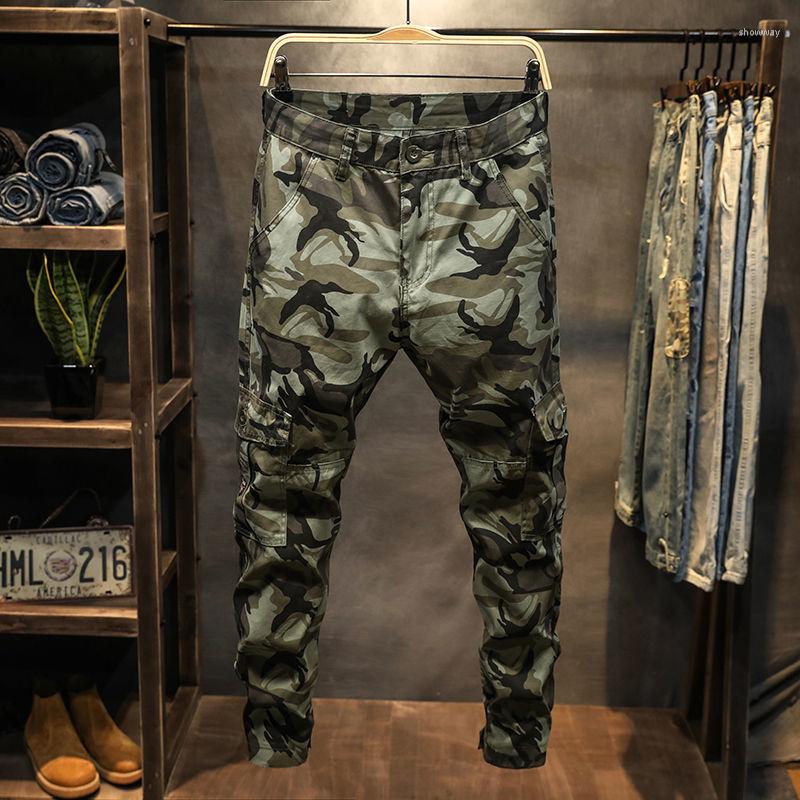 

Men's Pants Casual Cargo Men Loose Multi-Pocket Camouflage Man Cotton Sweatpants Streetwear Straight Trousers R83, Huimicai