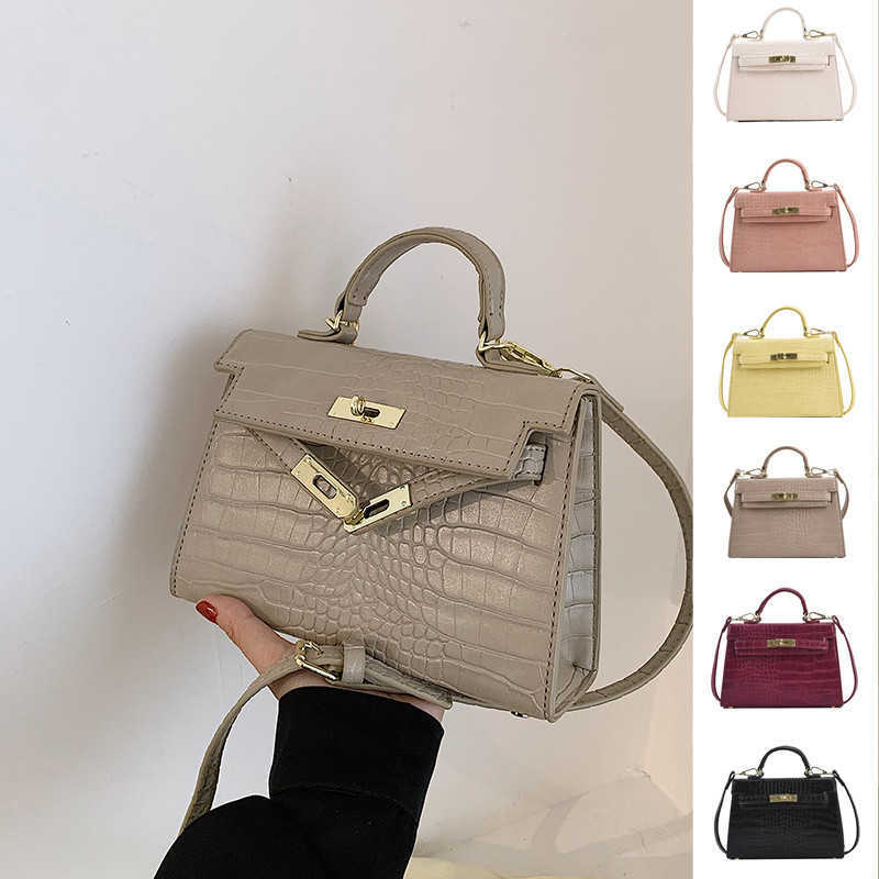 

h bag Handbags brand fashion H ermese leather bags 2022 new alligator versatile women single shoulder straddle, Not for sale do not shoot