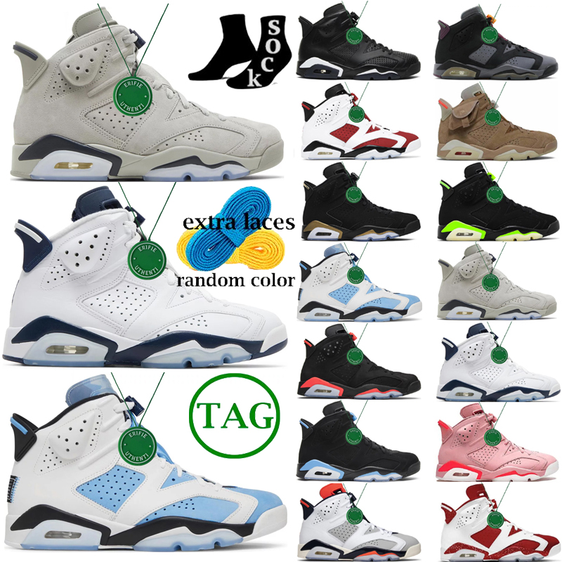 

Top qualitys Air Jordens 6s 6 Basketball Shoes Men Women Georgetown Midnight Navy Red Oreo Sneakers Grey UNC Home Carmine Chrome Infrared British Khaki Bordeaux shoe, Color # 22