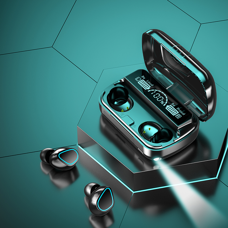 

M30 Pro TWS Earbuds Wireless Headphones In Ear Sports Waterproof Earphones Headsets Bluetooth 5.2 Micro USB Charging, Black