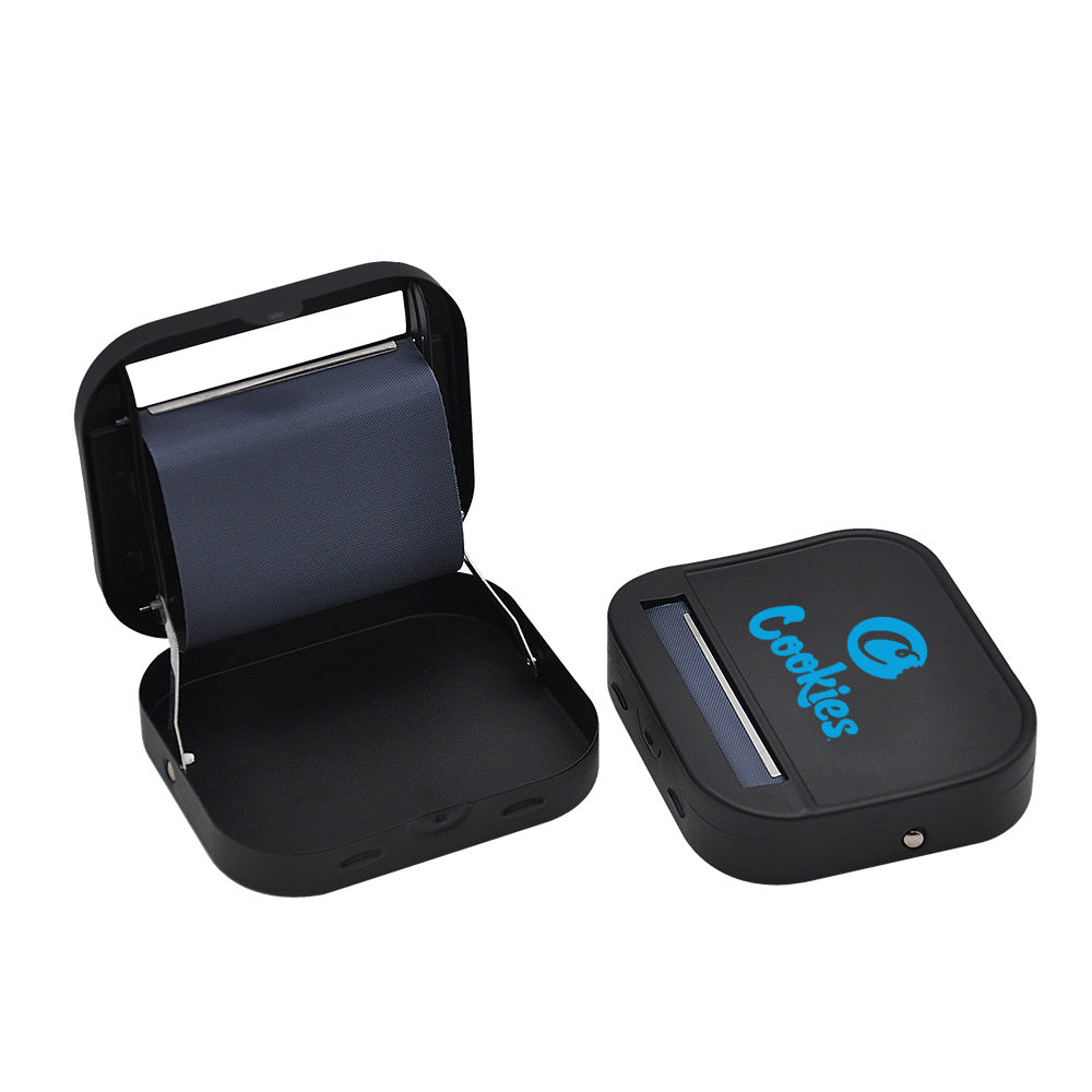 

plastic bong smoke accessory Rolling Machine Metal cigarette box Manual cigarette roller rounded black bongs