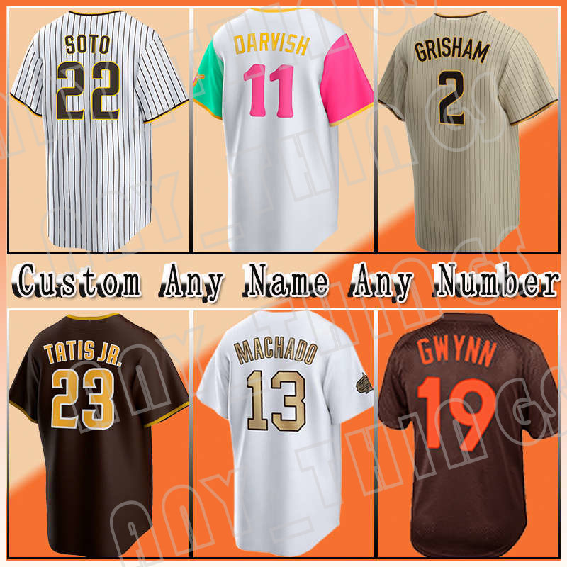 

13 Manny Machado Baseball 22 Juan Soto Jerseys 11 Yu Darvish 23 Fernando Tatis Jr. 9 Jake Cronenworth 5 Wil Myers 44 Joe Musgrove 2 Trent Grisham 10 Jurickson Profar Snell, Custom men(j s)