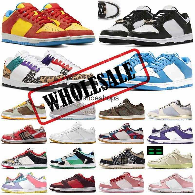 

Men's Sb Dunkes Shoes Designer Low Casual Lows Paisley Panda Cactus Jack Bart Simpson World Champ Safari Curry Men Women Dunks Dunksb 1 NK, 36-47 label white