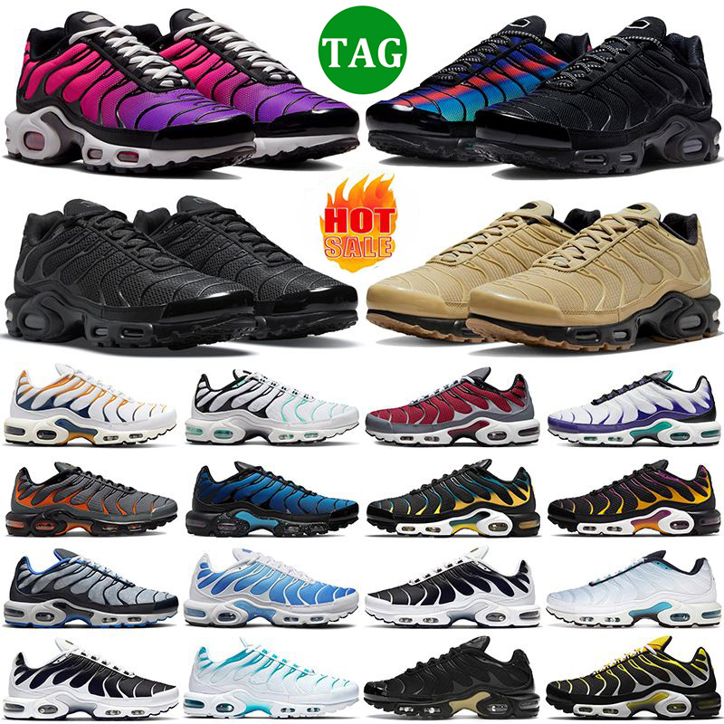 

tn plus running shoes airmaxs men women Black White Grape Gold Bullet Hyper Fury Jade Laser Wolf Grey tns Sky Blue mens womens trainers sneakers outdoor, (37) 40-46