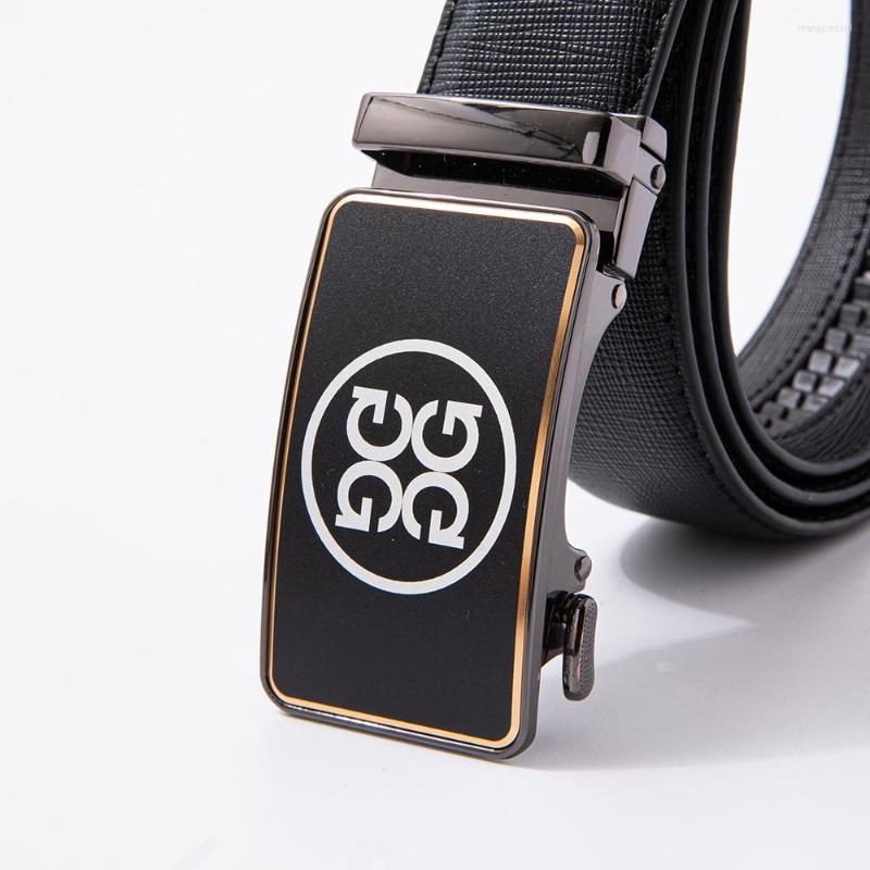 

Belts Fashion High-end Golf Belt Automatic Buckle Metal High Quality Alligator, Black