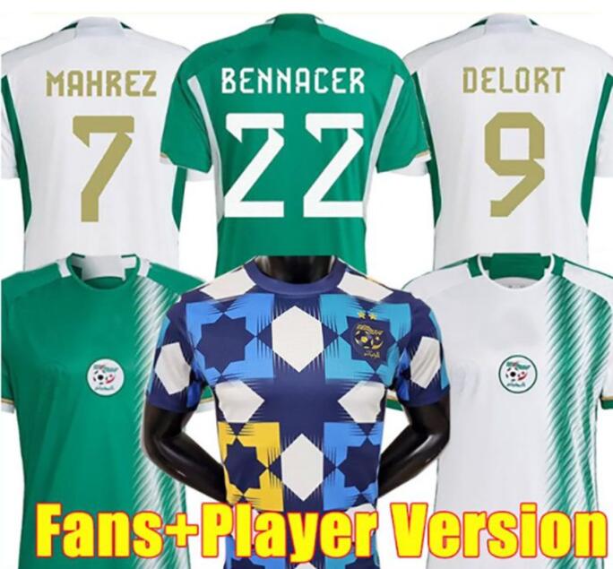 

2223 Algeria MAHREZ FEGHOULI Soccer Jerseys Player Version Mens SLIMANI BENNACER ATAL Home Away 3rd Training Wear Football Shirts Uniforms, 2232