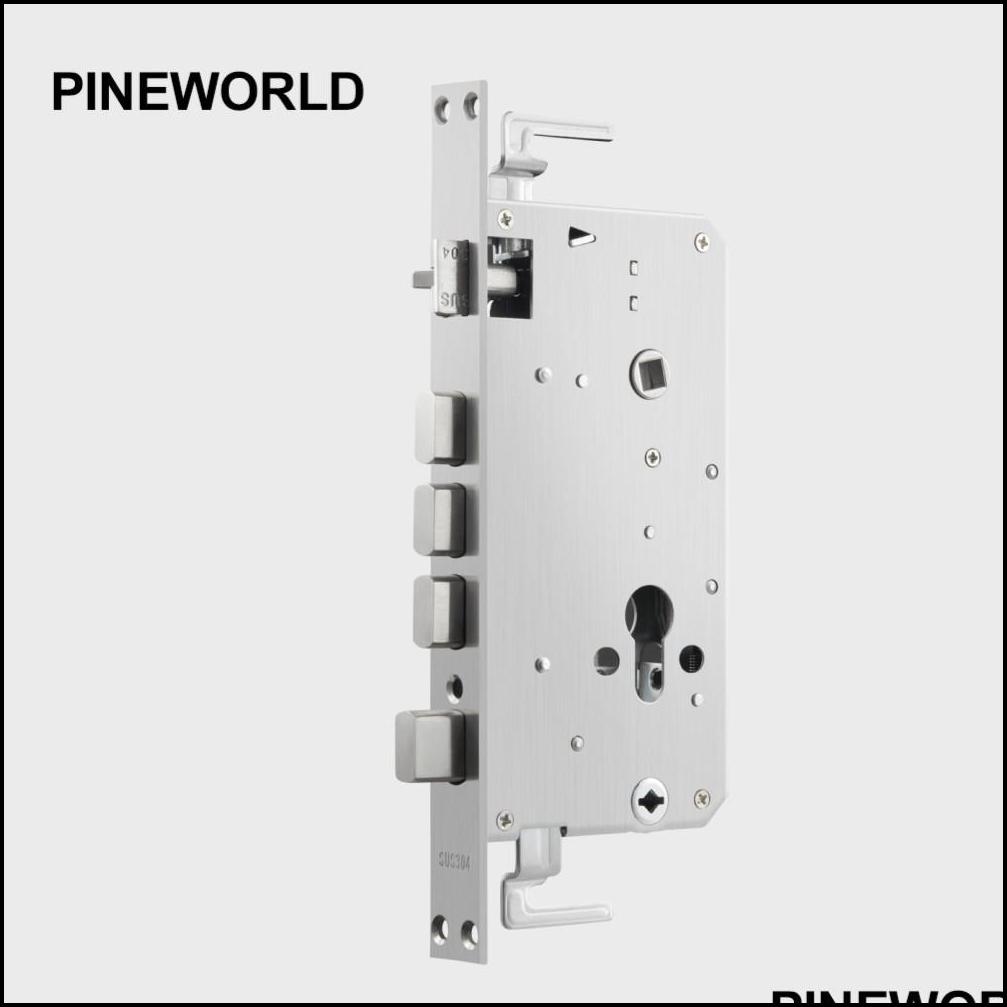 pine world 5052 6052 stainless steel lock body smart fingerprint door lock accessories fit for q202 201013