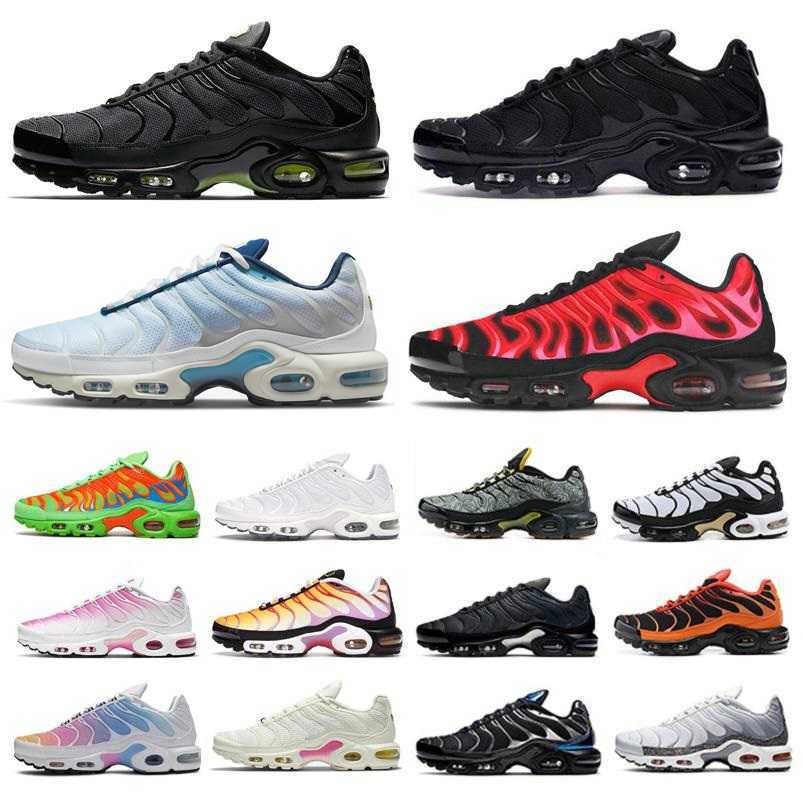 

2021 Plus tn mens running shoes Atlanta Triple Black White Crater DMP Euro Tour Fresh Perspective Lava Volt Glow Gradient sky Spider Web men, Color#1