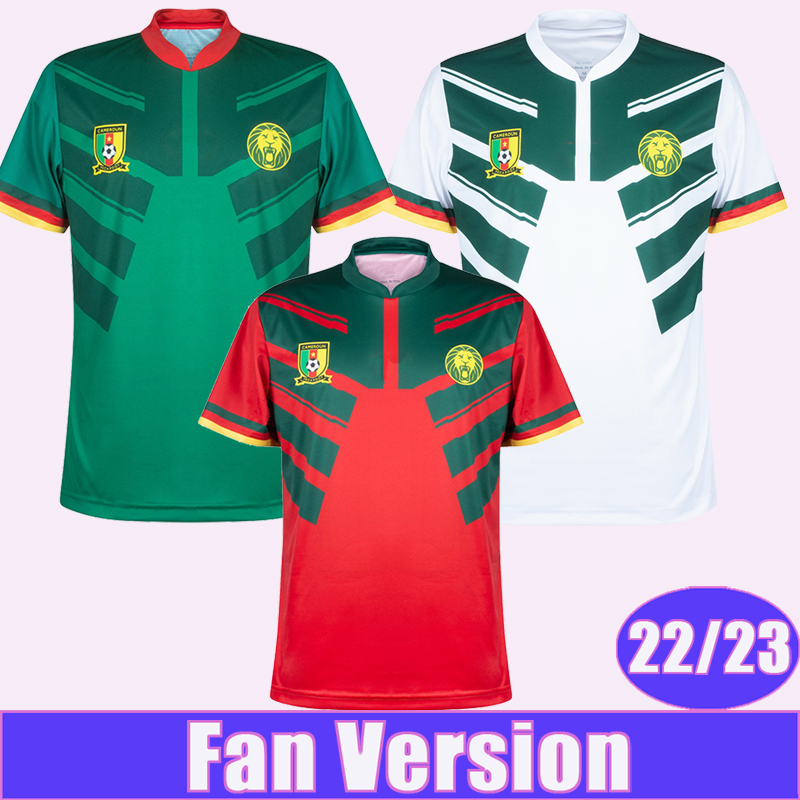 

2223 Cameroon Nations Team ABOUBAKAR Mens Soccer Jerseys CHOUPO-MOTING BAHOKEN BASSOGOG GANAGO EKAMBI Home Away 3rd Red Football Shirts, Qm10533 22 23 away f..a world patch