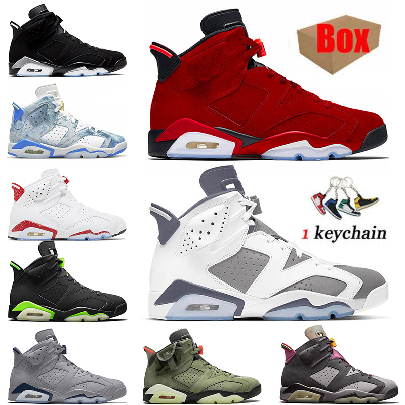 

Red Oreo 6s Jumpman 6 Mens Basketball Shoes 2023 With Box Cool Grey Georgetown UNC Electric Green Midnight Navy CNY Jumpmans Bordeaux Sports Outdoor Sneakers Size 47, D14 washed denim 36-47