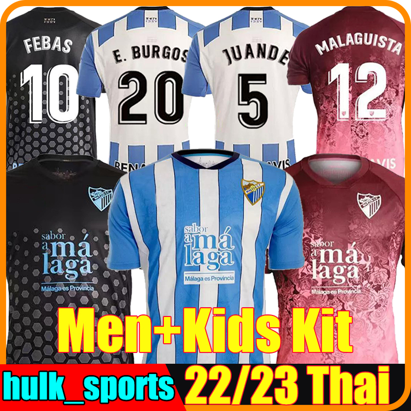 

22/23 Malaga Soccer Jerseys 2023 third CASTRO K Bare JUANPI ADRIAN CF Football Shirt BAR Casas Juankar LUIS MUNOZ camiseta de futbol Juande jersey men kids kits, Malajia 22-23 third