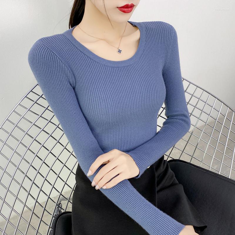 

Women' Sweaters 2022 Knitted Women Sweater Pullovers Spring Autumn Basic High Neck Pullover Slim Female Top, Black