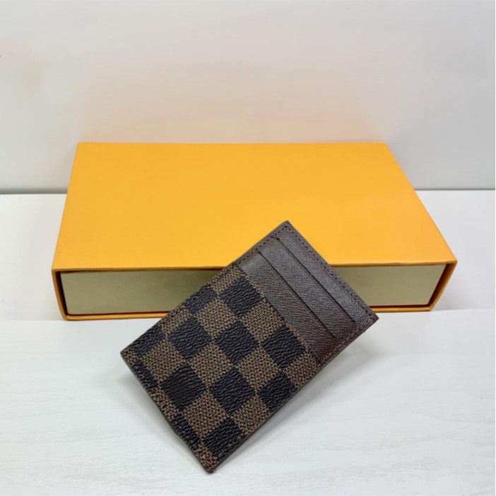 

2022 fashion women's purse classic business credit card case wallet holders leather luxury bag with original box marmont passport cases, Old flower