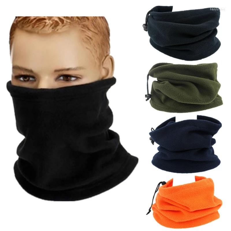 

Bandanas Warm Cycling Headwear Polar Fleece Neck Tube Ear Warmer Skating Running Sport Scarf Face Mask Camping Hiking