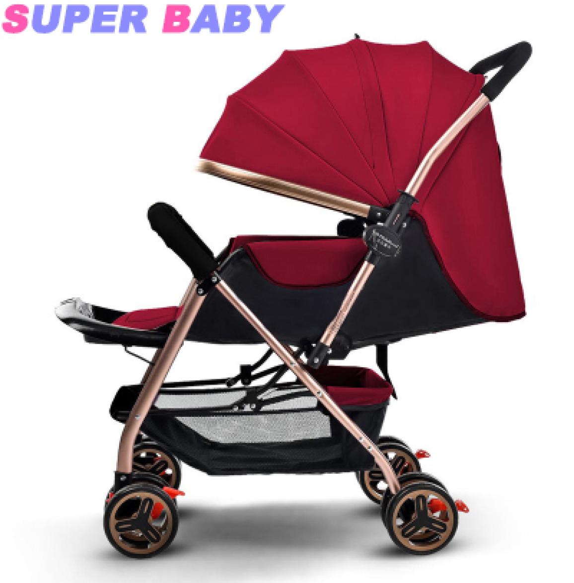 

Baby stroller seated reclining lightweight high landscape twoway children kids cart9406753